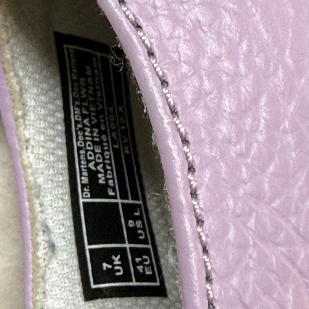 Dr. Martens Lilac Mary Jane Platform Shoes - Picture 8 of 10